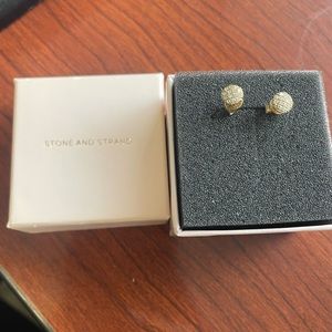 Stone and Strand earrings